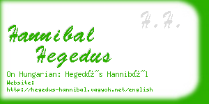 hannibal hegedus business card
